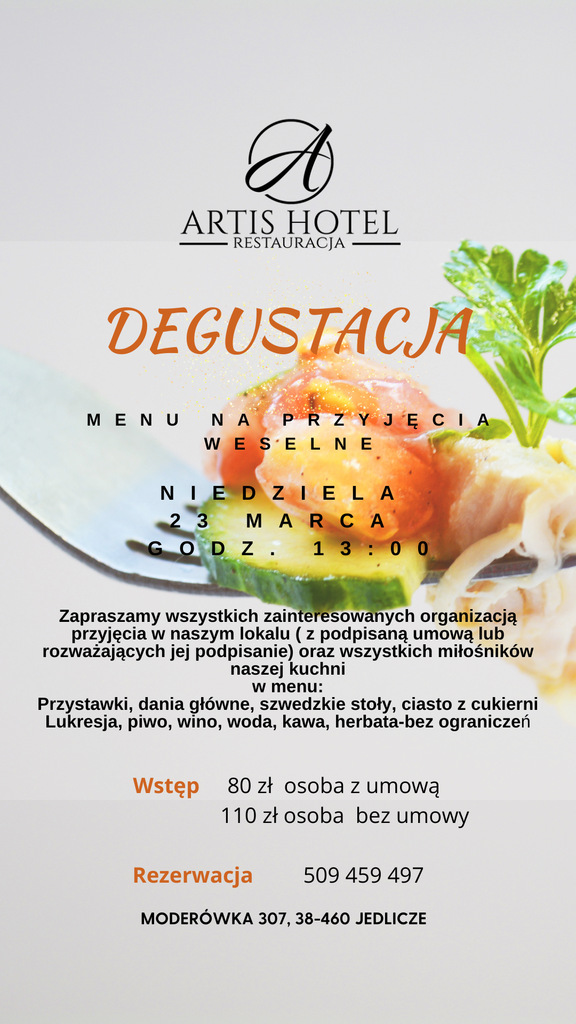 Degustacja menu na przyjęcia weselne