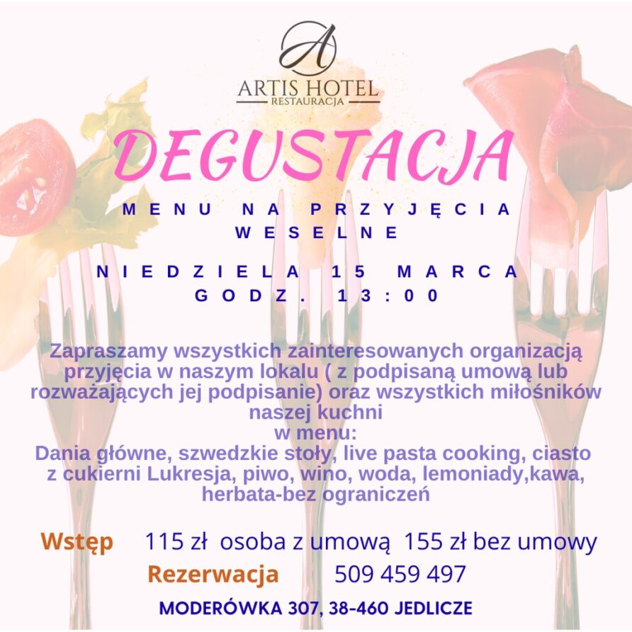 Degustacja – Menu na przyjęcia weselne