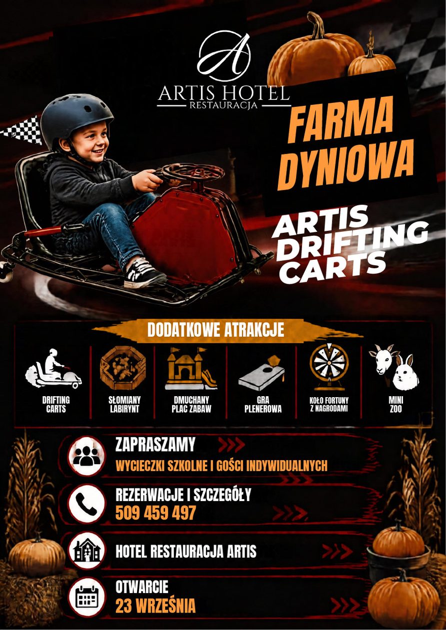Farma dyniowa – Artis Drifting Carts